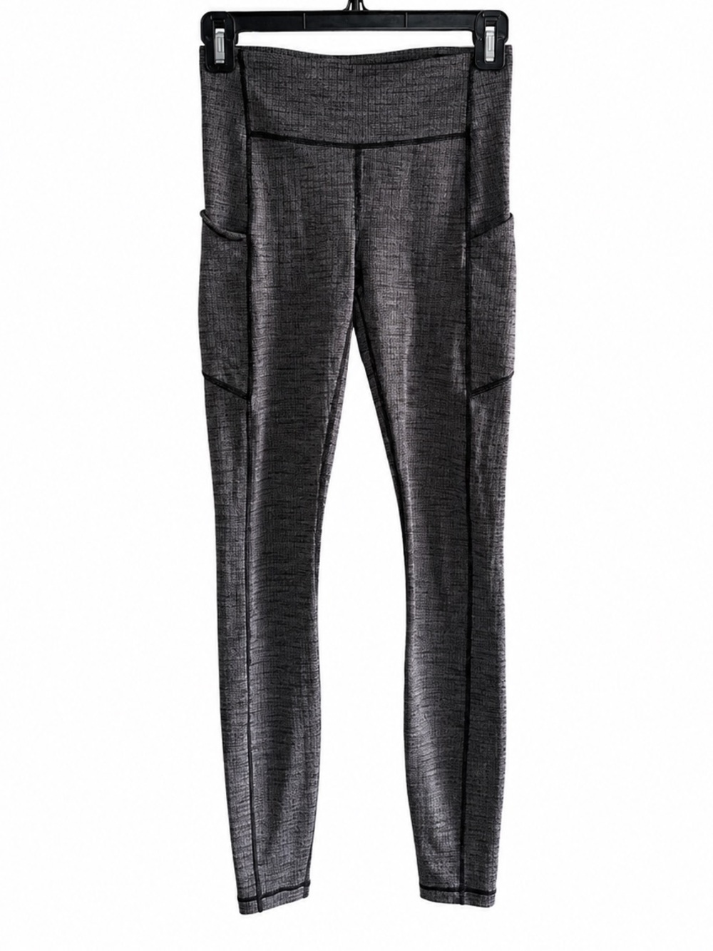 Lululemon Speed Up Tight 28” Luxtreme Variegated Knit Black Size 4